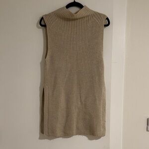 Wilfred Cream Sleeveless Turtleneck Sweater